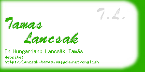 tamas lancsak business card
